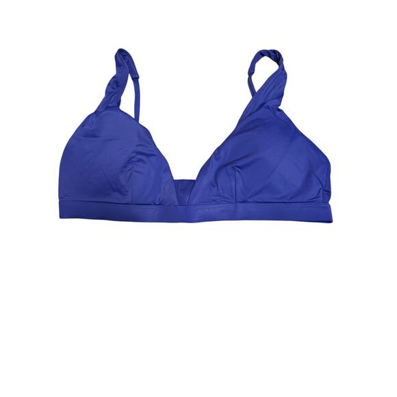 Andie NWT The Tahiti Bikini Top In Lapis Blue XL Beach Resort Vacation Swimwear - Picture 2 of 6